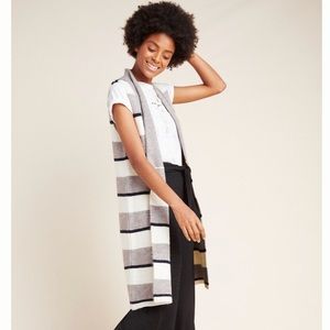 NWT Anthropologie Pencey Longline Sweater Vest XL